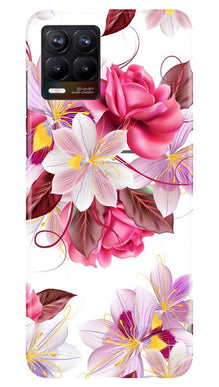 Beautiful flowers Mobile Back Case for Realme 8 Pro (Design - 23)