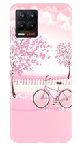 Pink Flowers Cycle Case for Realme 8 Pro  (Design - 102)