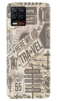 Travel Mobile Back Case for Realme 8  (Design - 104)