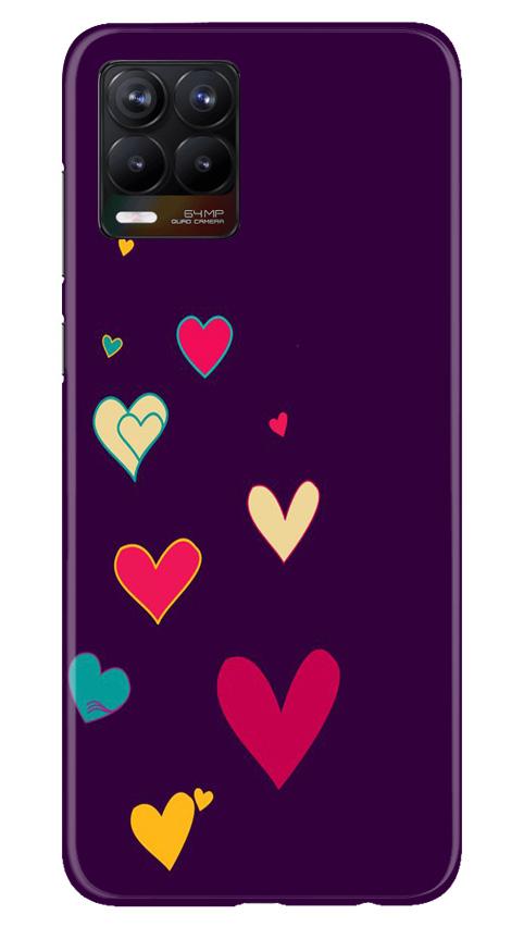 Purple Background Case for Realme 8  (Design - 107)