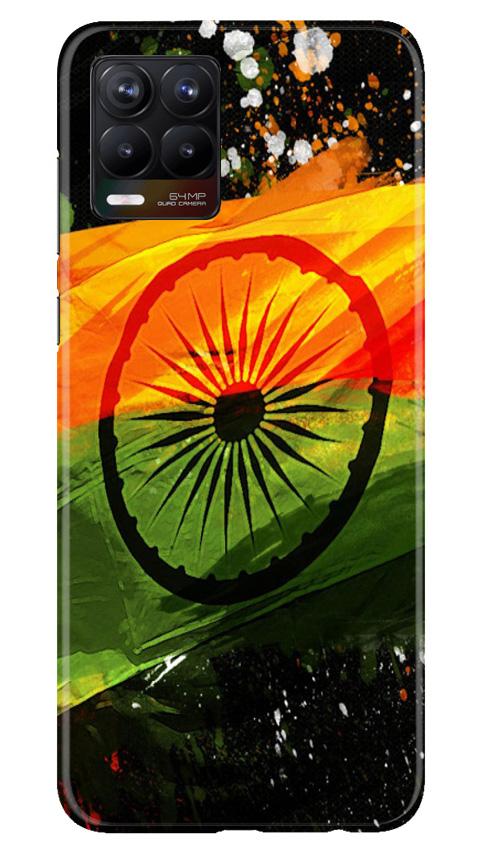 Indian Flag Case for Realme 8  (Design - 137)