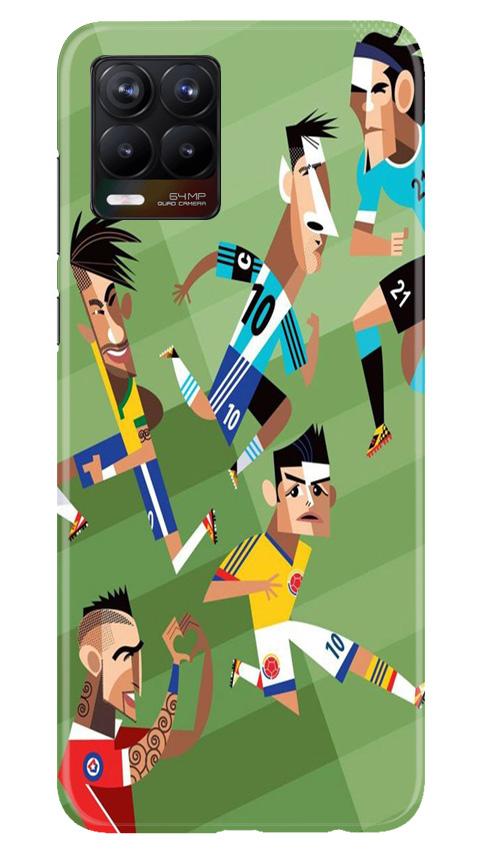 Football Case for Realme 8  (Design - 166)
