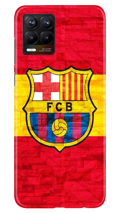FCB Football Case for Realme 8  (Design - 174)