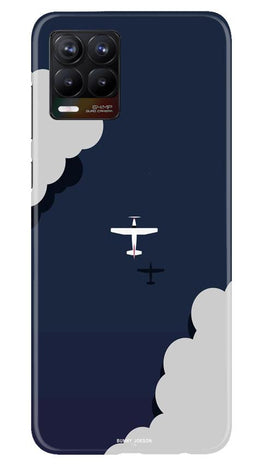 Clouds Plane Case for Realme 8 (Design - 196)