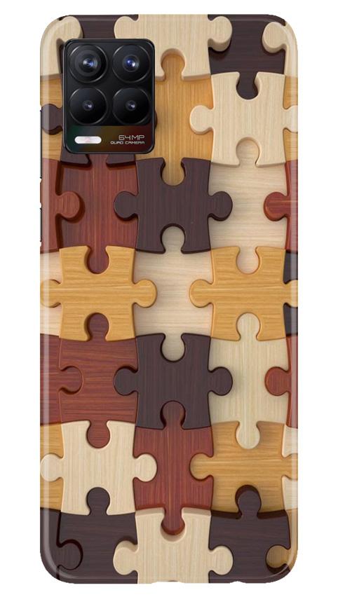 Puzzle Pattern Case for Realme 8 (Design No. 217)