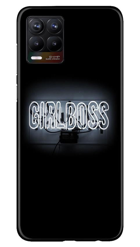 Girl Boss Black Case for Realme 8 (Design No. 268)