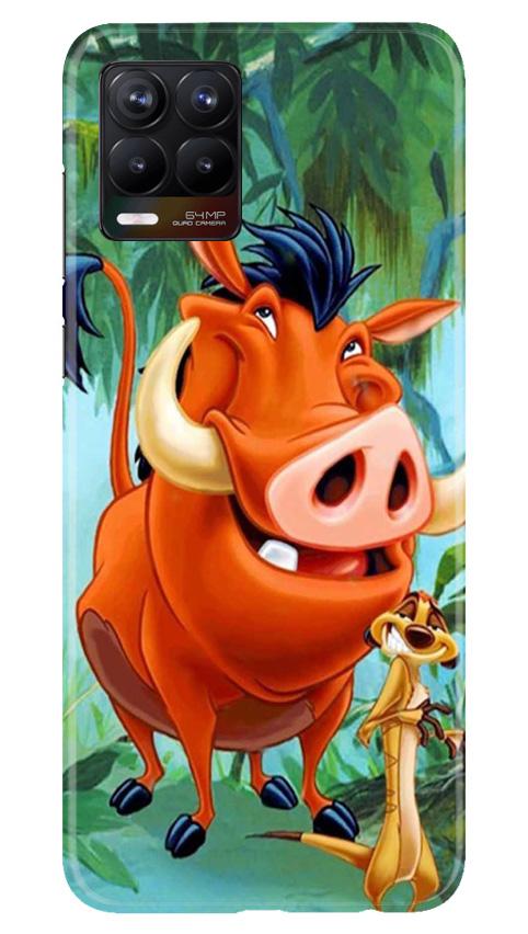 Timon and Pumbaa Mobile Back Case for Realme 8 (Design - 305)
