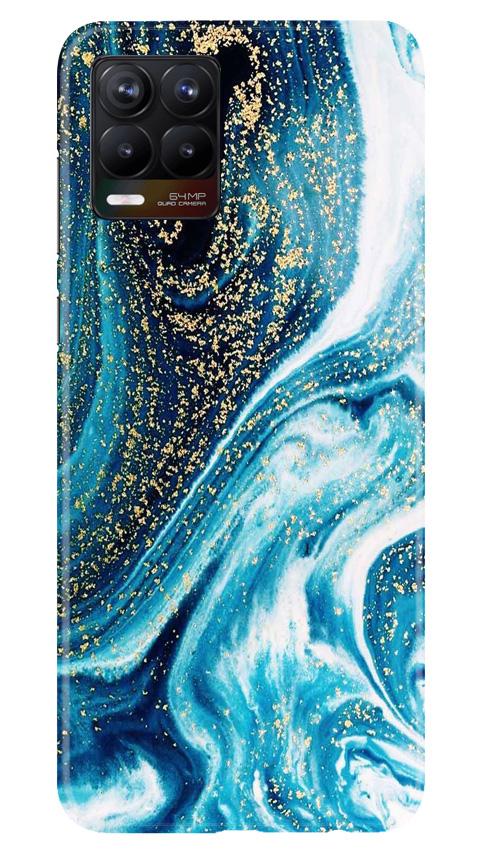 Marble Texture Mobile Back Case for Realme 8 (Design - 308)
