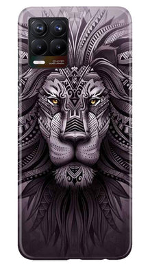 Lion Mobile Back Case for Realme 8 (Design - 315)