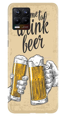 Drink Beer Mobile Back Case for Realme 8 (Design - 328)