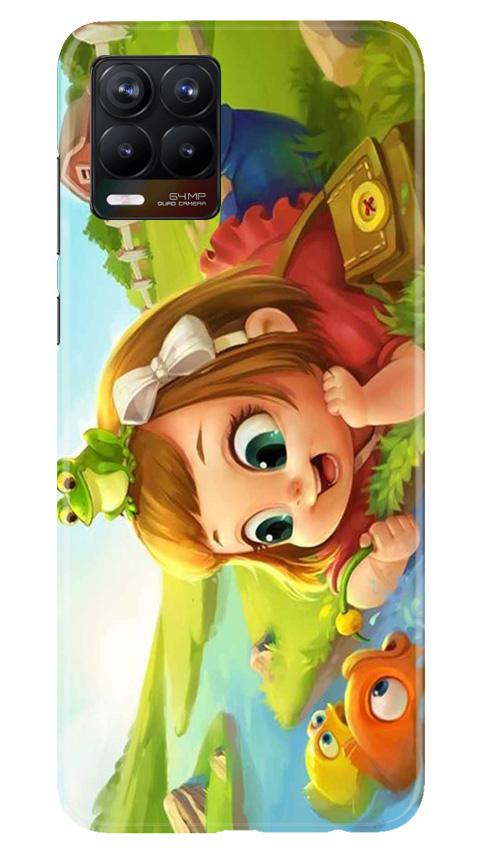 Baby Girl Mobile Back Case for Realme 8 (Design - 339)