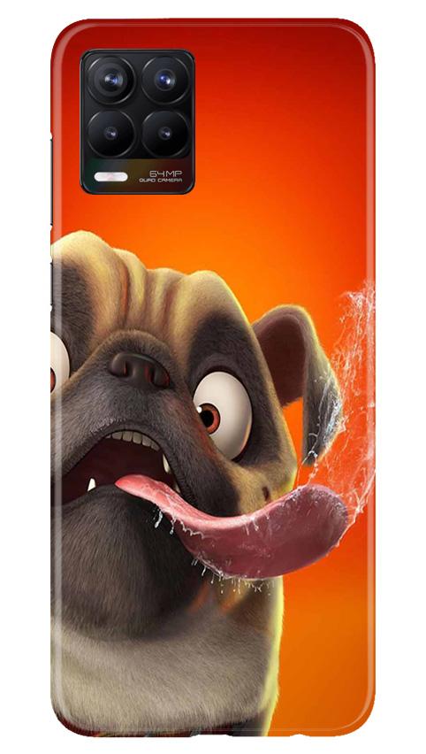 Dog Mobile Back Case for Realme 8 (Design - 343)