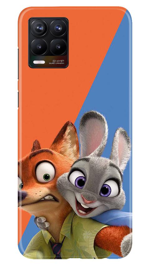 Cartoon Mobile Back Case for Realme 8 (Design - 346)