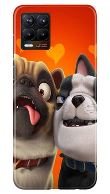 Dog Puppy Mobile Back Case for Realme 8 (Design - 350)