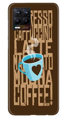 Love Coffee Mobile Back Case for Realme 8 (Design - 351)