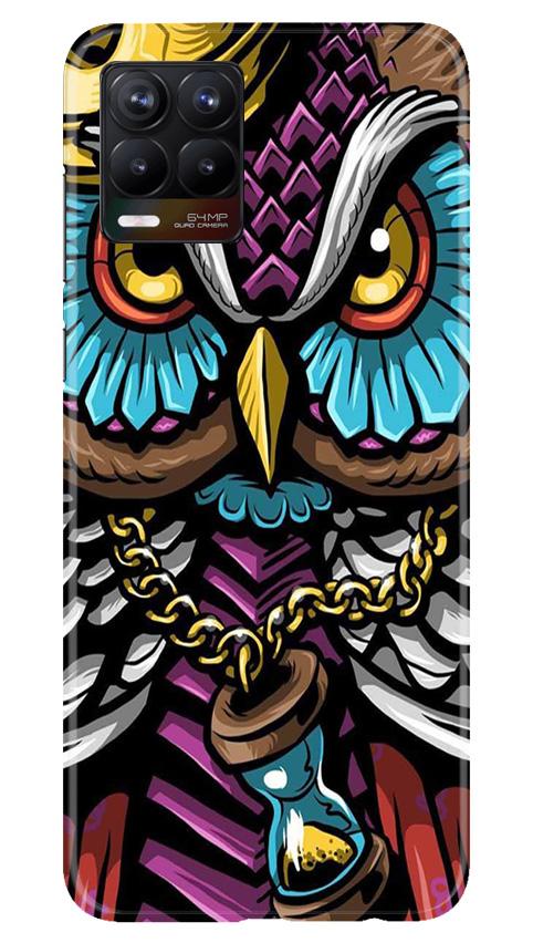 Owl Mobile Back Case for Realme 8 (Design - 359)