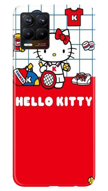 Hello Kitty Mobile Back Case for Realme 8 (Design - 363)