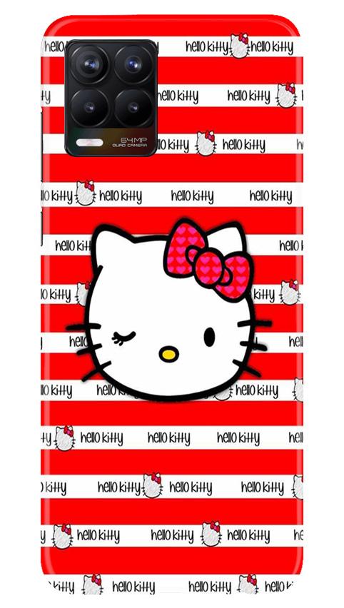 Hello Kitty Mobile Back Case for Realme 8 (Design - 364)