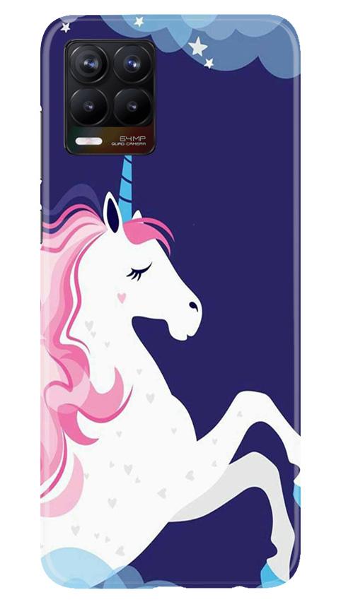 Unicorn Mobile Back Case for Realme 8 (Design - 365)