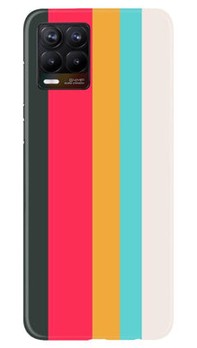 Color Pattern Mobile Back Case for Realme 8 (Design - 369)