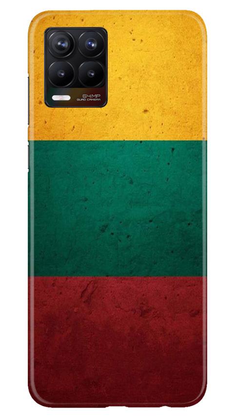 Color Pattern Mobile Back Case for Realme 8 (Design - 374)