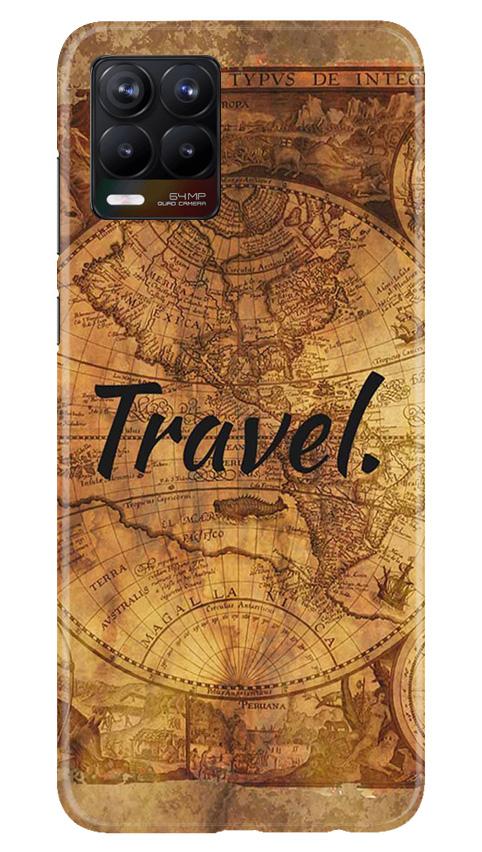 Travel Mobile Back Case for Realme 8 (Design - 375)