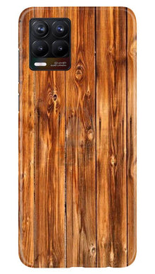 Wooden Texture Mobile Back Case for Realme 8 (Design - 376)
