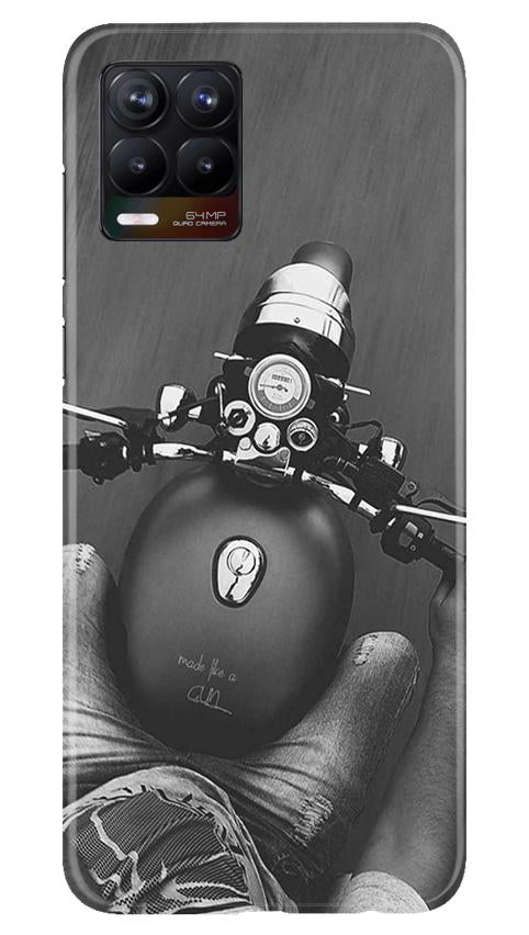 Royal Enfield Mobile Back Case for Realme 8 (Design - 382)