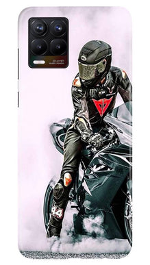 Biker Mobile Back Case for Realme 8 (Design - 383)