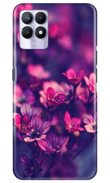 flowers Mobile Back Case for Realme 8i (Design - 25)