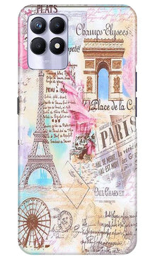 Paris Eiftel Tower Mobile Back Case for Realme 8i (Design - 54)