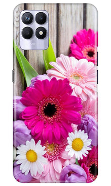 Coloful Daisy2 Mobile Back Case for Realme 8i (Design - 76)