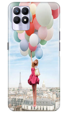 Girl with Baloon Mobile Back Case for Realme 8i (Design - 84)