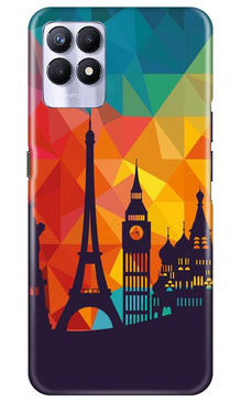 Eiffel Tower2 Mobile Back Case for Realme 8i (Design - 91)