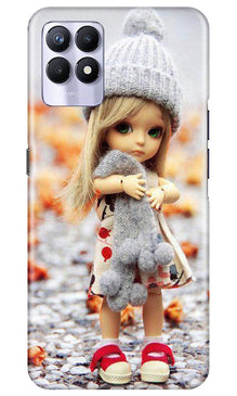 Cute Doll Mobile Back Case for Realme 8i (Design - 93)