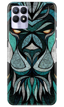 Lion Mobile Back Case for Realme 8i (Design - 97)