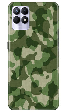 Army Camouflage Mobile Back Case for Realme 8i  (Design - 106)
