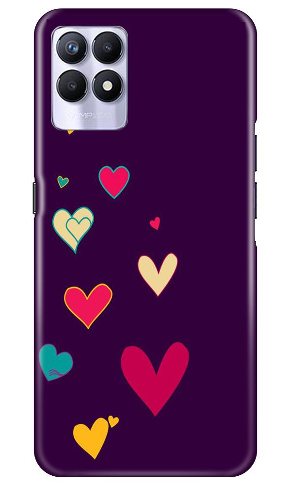 Purple Background Case for Realme 8i  (Design - 107)