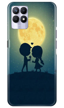 Love Couple Mobile Back Case for Realme 8i  (Design - 109)