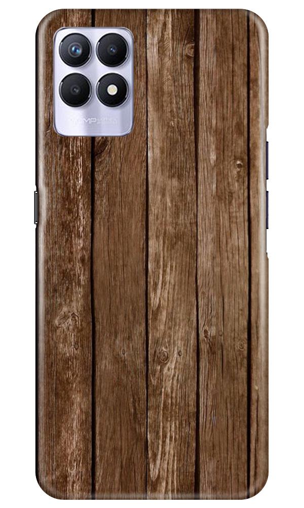 Wooden Look Case for Realme 8i  (Design - 112)