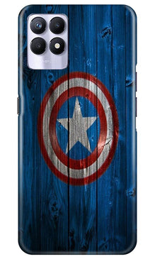 Captain America Superhero Mobile Back Case for Realme 8i  (Design - 118)