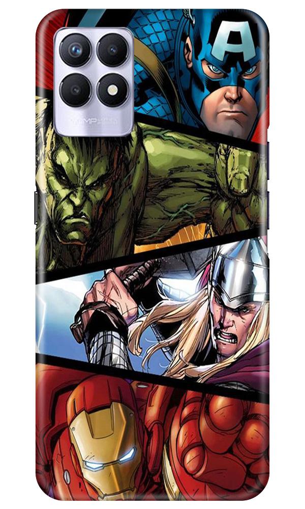 Avengers Superhero Case for Realme 8i  (Design - 124)