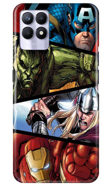 Avengers Superhero Mobile Back Case for Realme 8i  (Design - 124)