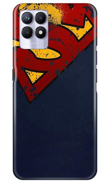 Superman Superhero Mobile Back Case for Realme 8i  (Design - 125)