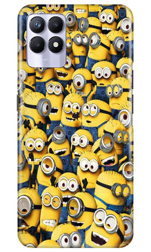 Minions Mobile Back Case for Realme 8i  (Design - 126)