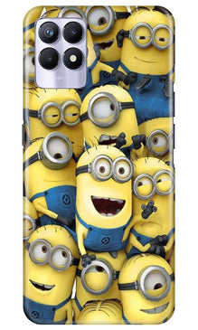 Minions Mobile Back Case for Realme 8i  (Design - 127)