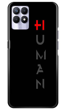 Human Mobile Back Case for Realme 8i  (Design - 141)