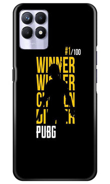 Pubg Winner Winner Mobile Back Case for Realme 8i  (Design - 177)