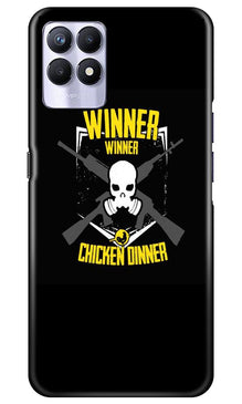 Winner Winner Chicken Dinner Mobile Back Case for Realme 8i  (Design - 178)