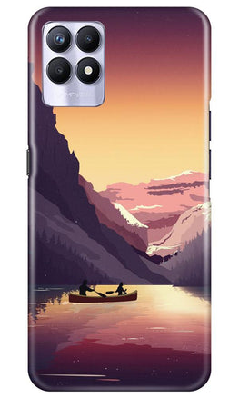Mountains Boat Case for Realme 8i (Design - 181)